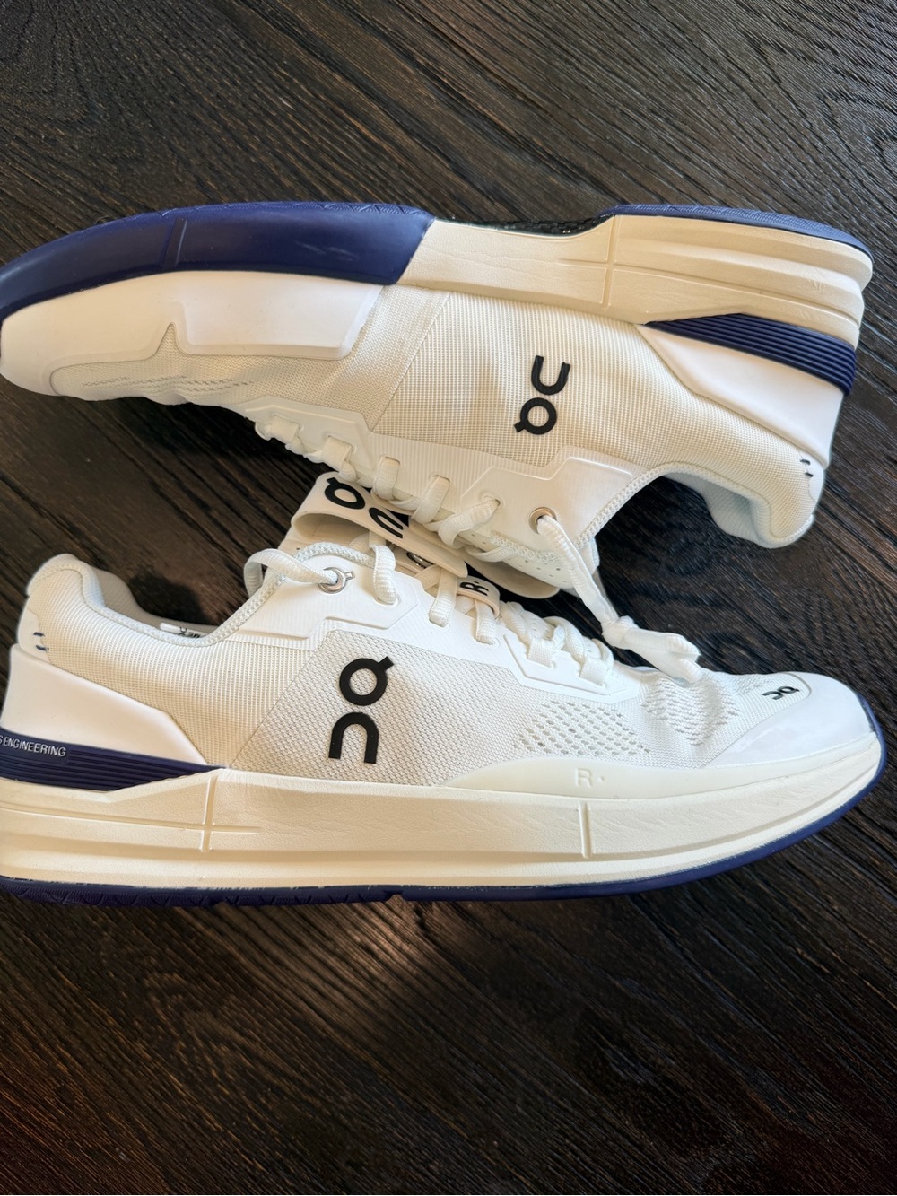 On THE ROGER Pro White Indigo Speedboard men’s Tennis Shoe sz 12.5